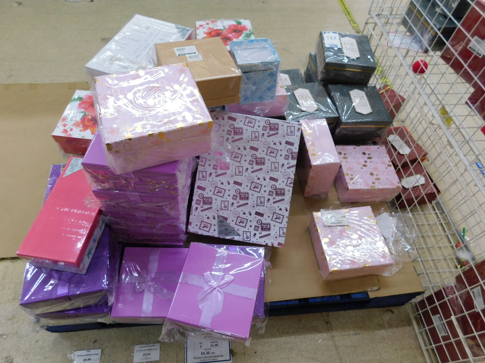 Contents of 3 Cages & Pallet of Gift Boxes (Cages Not Included) (Location Bury. Please See General - Image 5 of 5