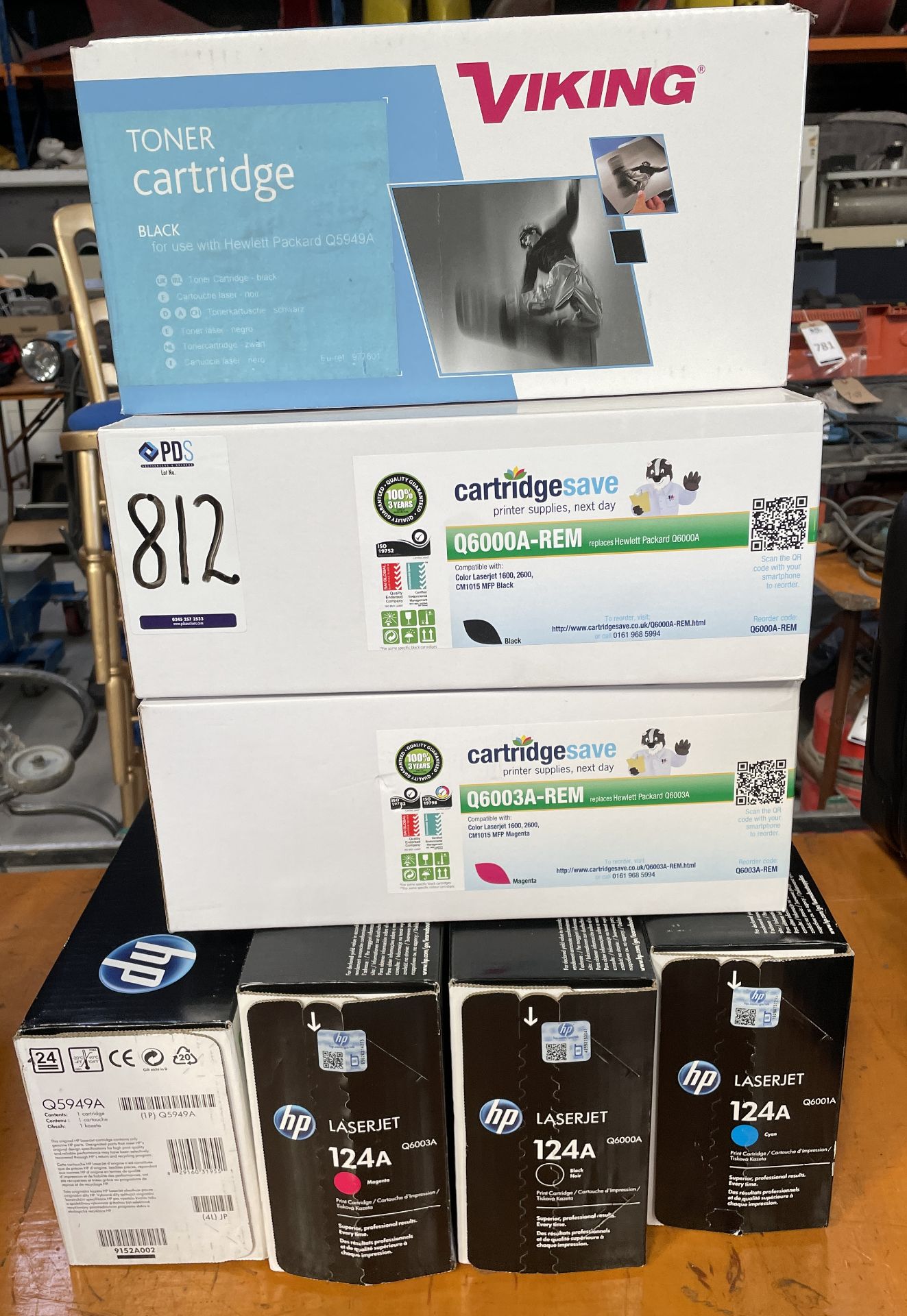 Nine Various Toner Cartridges (Location: Brentwood. Please Refer to General Notes)