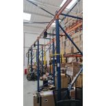 5 Bays of Mechanics Workshop Workstation Comprising 6 Pallet Rack Uprights, Each Bay Complete with