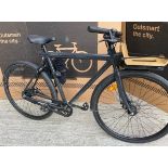 VanMoof Smart S Thunder Grey 8 Speed Non Electric Bike (Used), with Front Rack, Lock & Key (