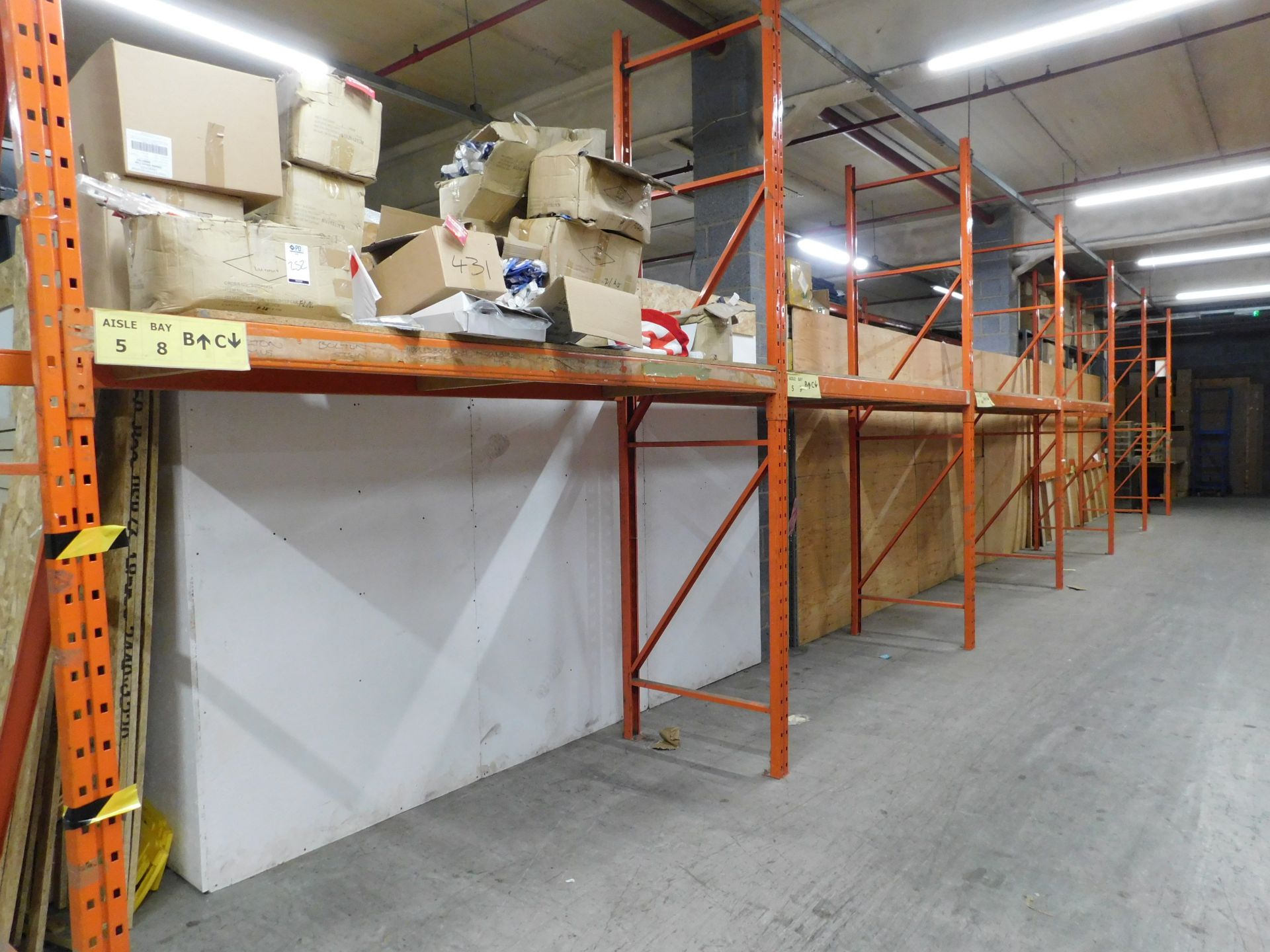 13 Bays of Redirack Boltless Shelving to Include 15 Uprights, 26 Cross ...