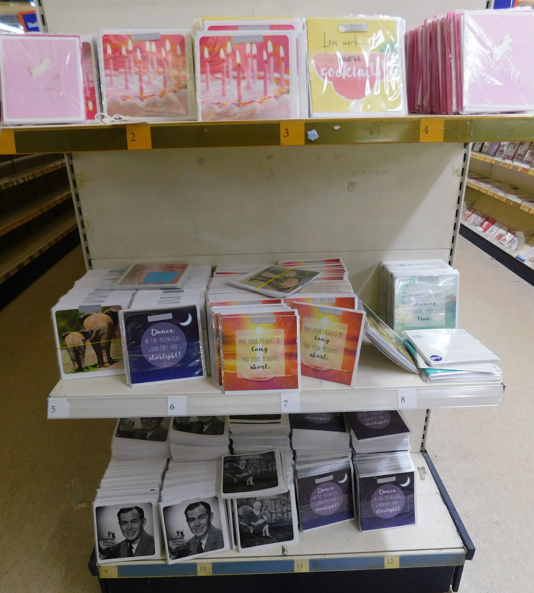 Contents of 5 Bays of Shelving to Include 2,750 Memorial Cards & 3,250 Various Greetings Cards ( - Image 4 of 10