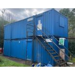 Site Cabins to Include:- 1 x 20ft Steel Office, 1 x 20ft Steel Meeting Room, 1 x 20ft Steel Canteen,
