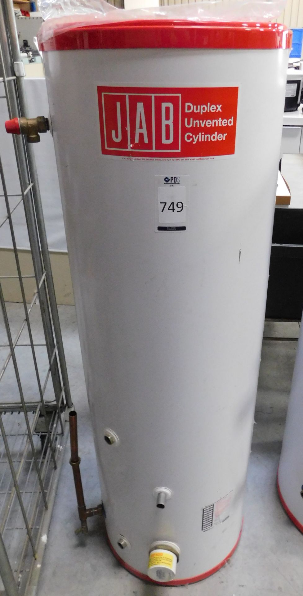 JAB Duplex Unvented Cylinder, Serial Number 350742 (Location: Brentwood. Please Refer to General