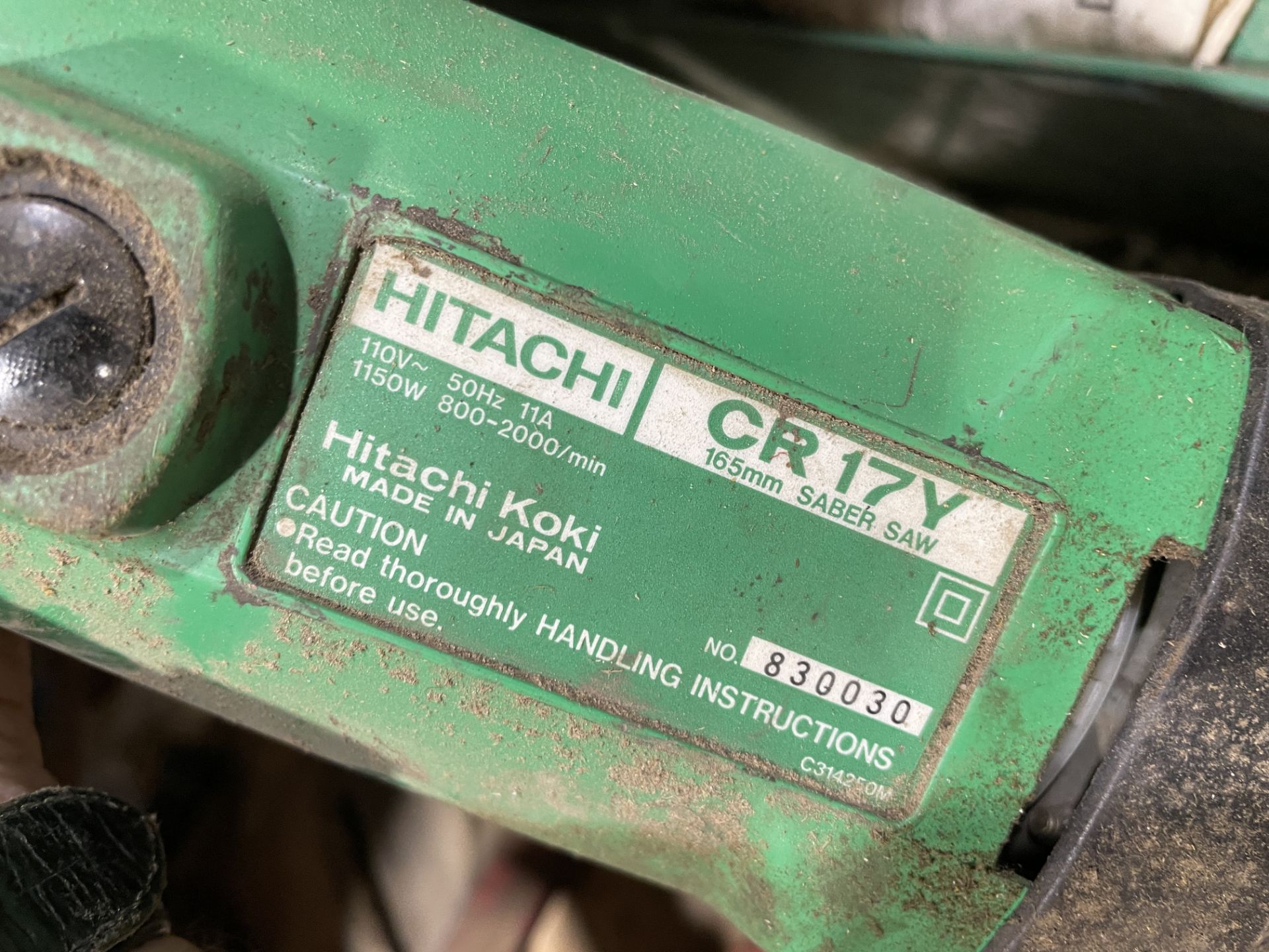 Hilti TE50-AVR Hammer Drill, 110v & Hitachi CR17V Sabre Saw, 110v (Location Rochester. Please - Image 4 of 4