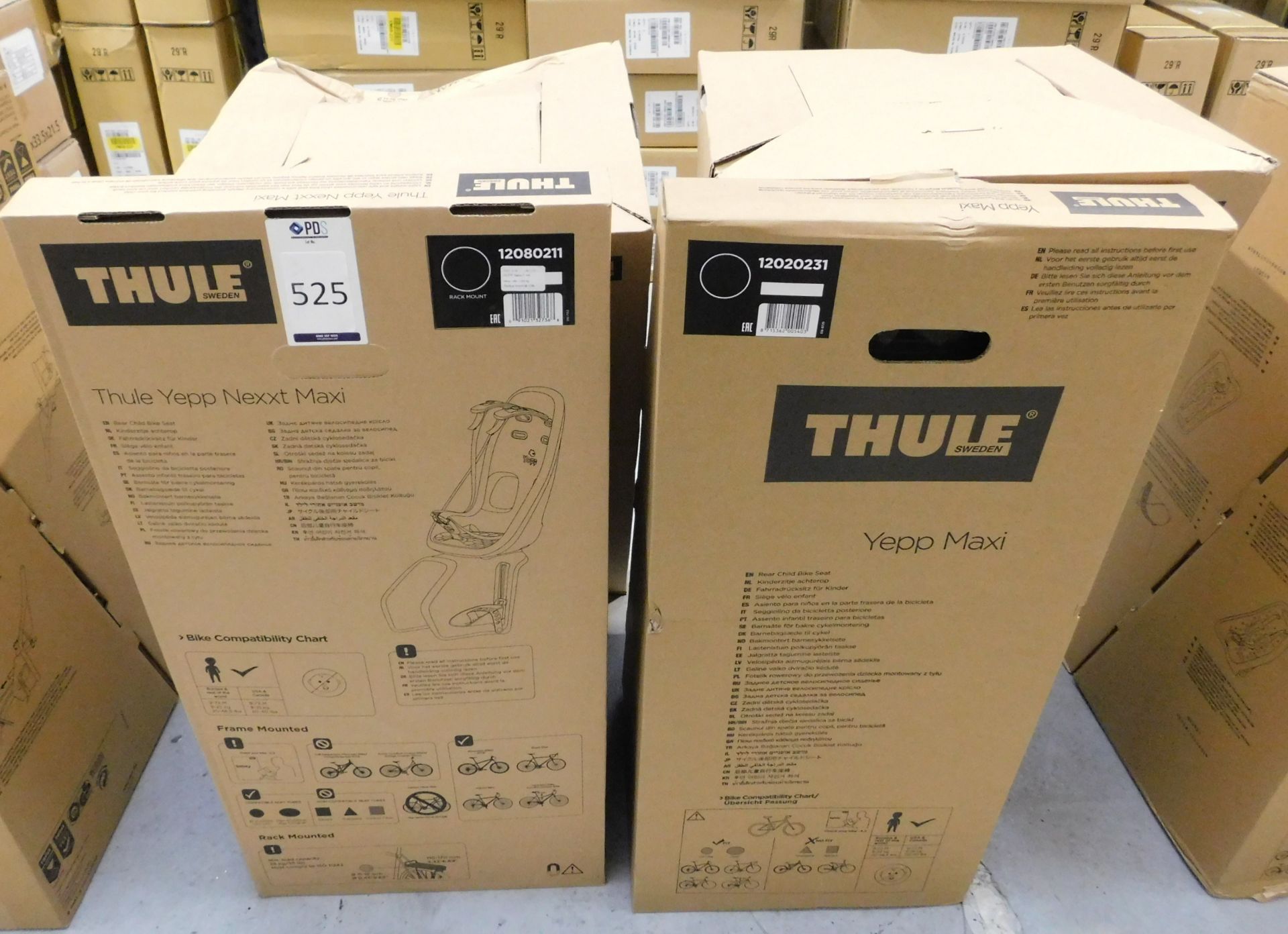 4 Thule YEPP Maxi Child Rear Seats (Location Park Royal N W London. Please Refer to General Notes)