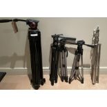 4 Various Tripods & Neewer NW-088 Boom Pole (Location: Brentwood. Please Refer to General Notes)