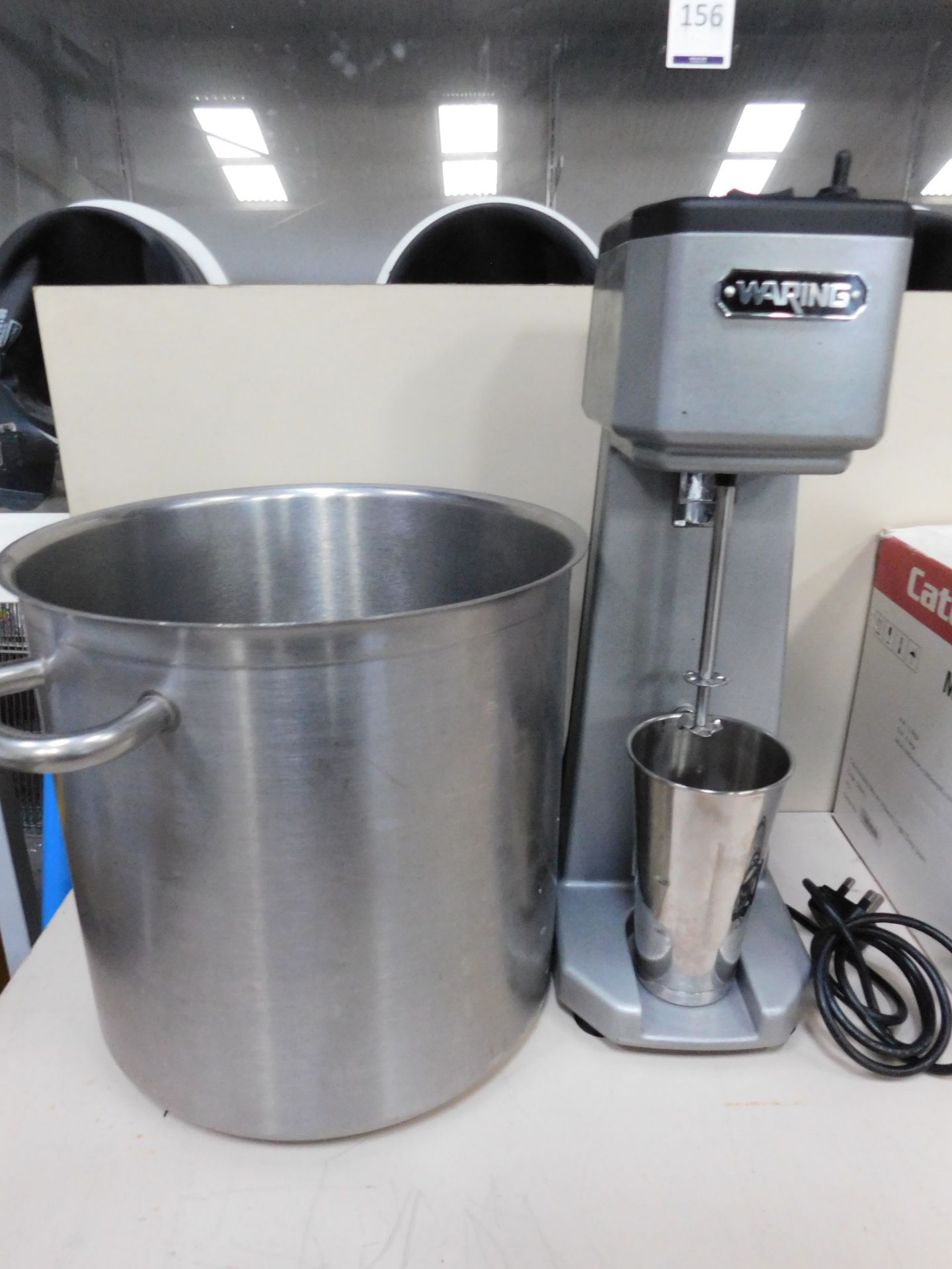 Waring Milkshake Mixer & Large Stainless Steel Cooking Pot (Location: Brentwood. Please Refer to