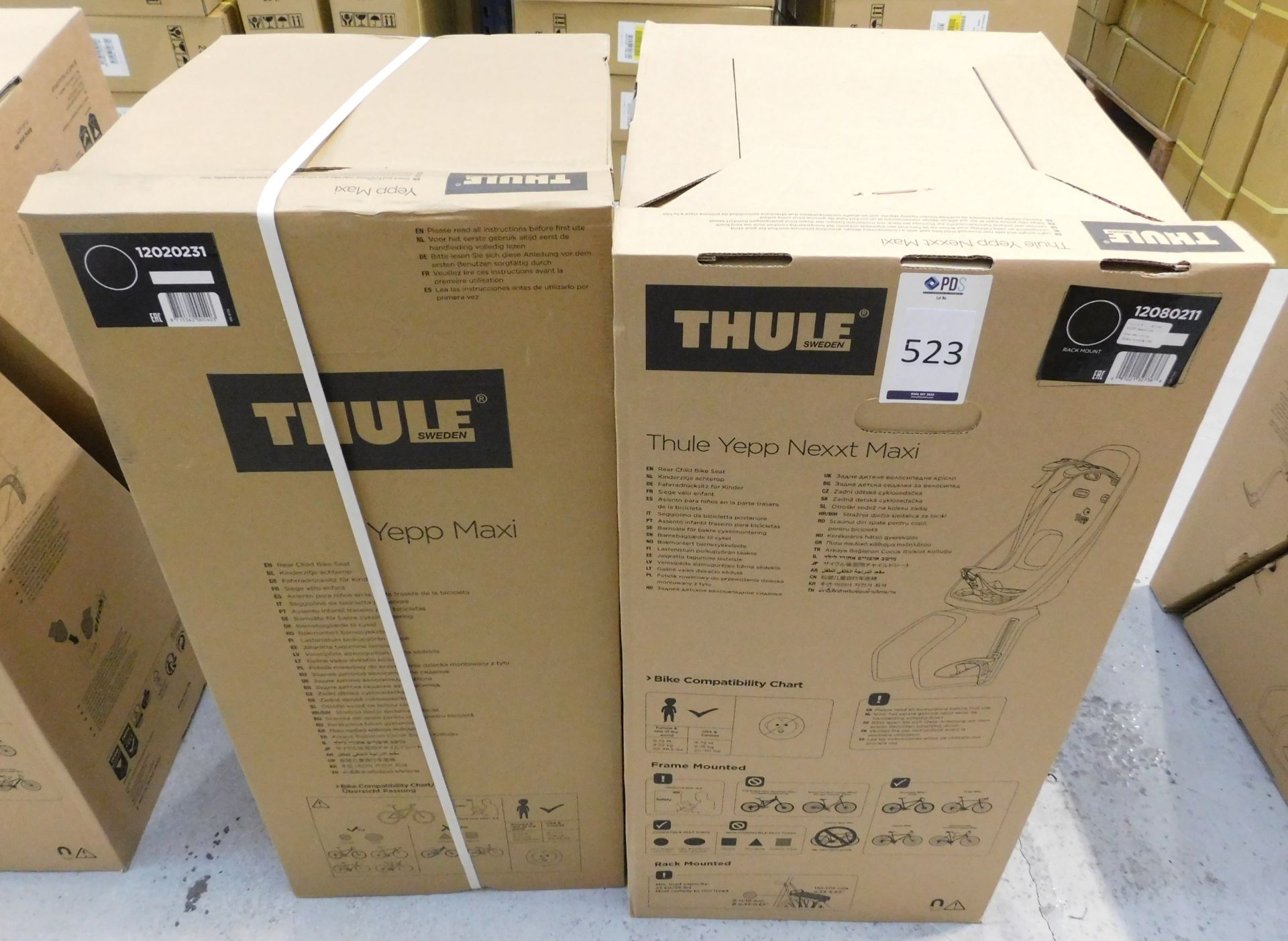 4 Thule YEPP Maxi Child Rear Seats (Location Park Royal N W London. Please Refer to General Notes)