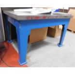 Cast Fabricated Work Bench, 4ft x 3ft (Located North Manchester. Please Refer to General Notes)