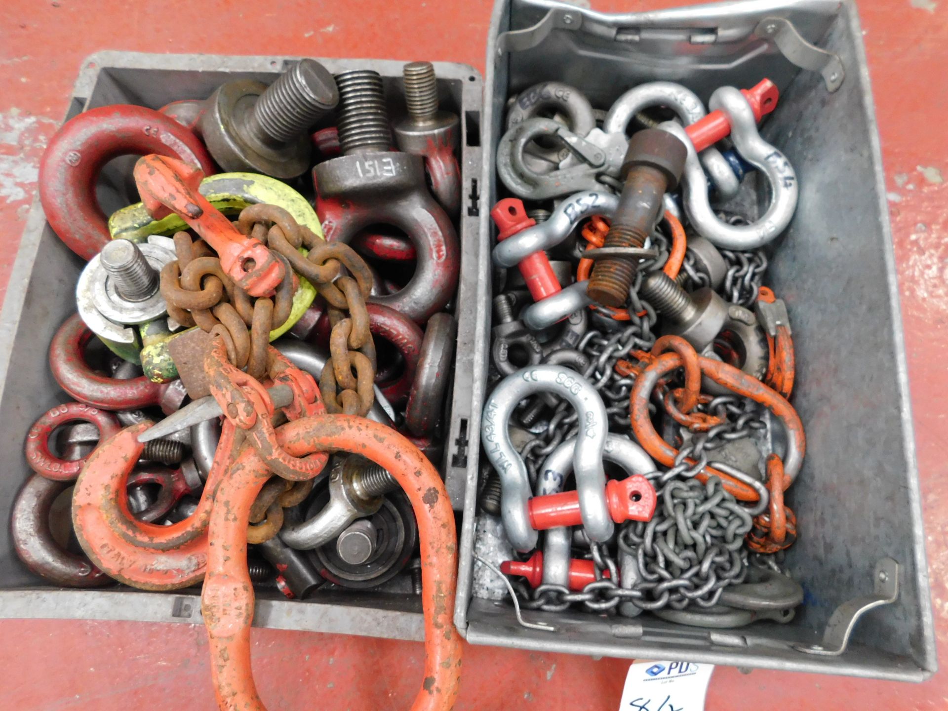 2 Crates of Assorted Lifting Chains, Slings, Eyes etc (Located North Manchester. Please Refer to