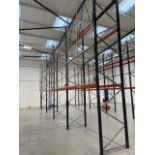 2022 Mecalux Pallet Racking Comprising 12 Uprights & 16 Pairs of Long Beams (2700mm), 4 Pairs of Sho