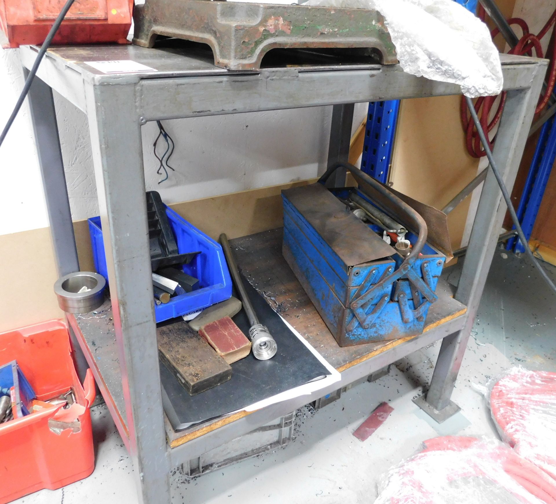 Unbadged Benchtop Drill & Fabricated Bench (Located North Manchester. Please Refer to General - Image 9 of 9
