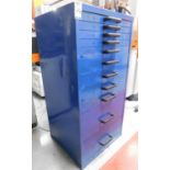 11 Drawer Graduated Cabinet & Contents  (Located North Manchester. Please Refer to General Notes)