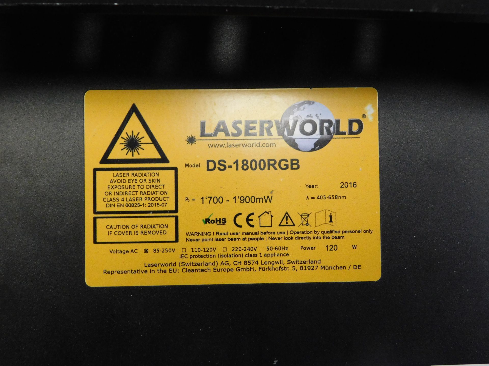 Laserworld DS-1800 RGB Lighting Effect (Location: Brentwood. Please Refer to General Notes) - Image 3 of 5