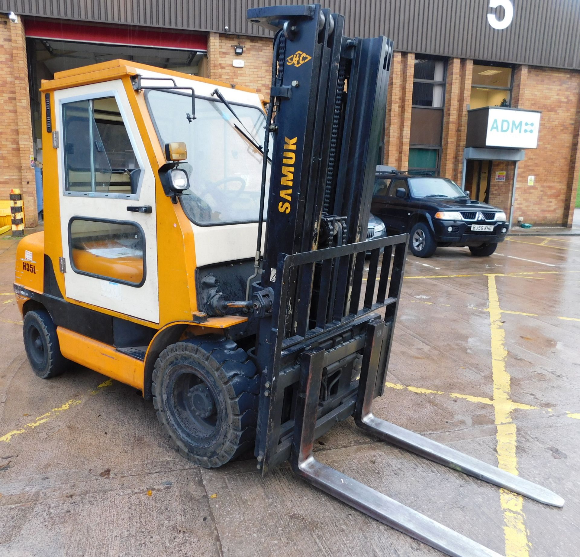 2007 Samuk H35L Gas Powered Forklift, Serial Number 070100559 (Located North Manchester. Please - Image 2 of 13
