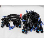3m NL2 Speakon Cable, Nine 16A TO Powercon 3.0m Cables & 19 16A TO Powercon 1.5m Cables (Location: