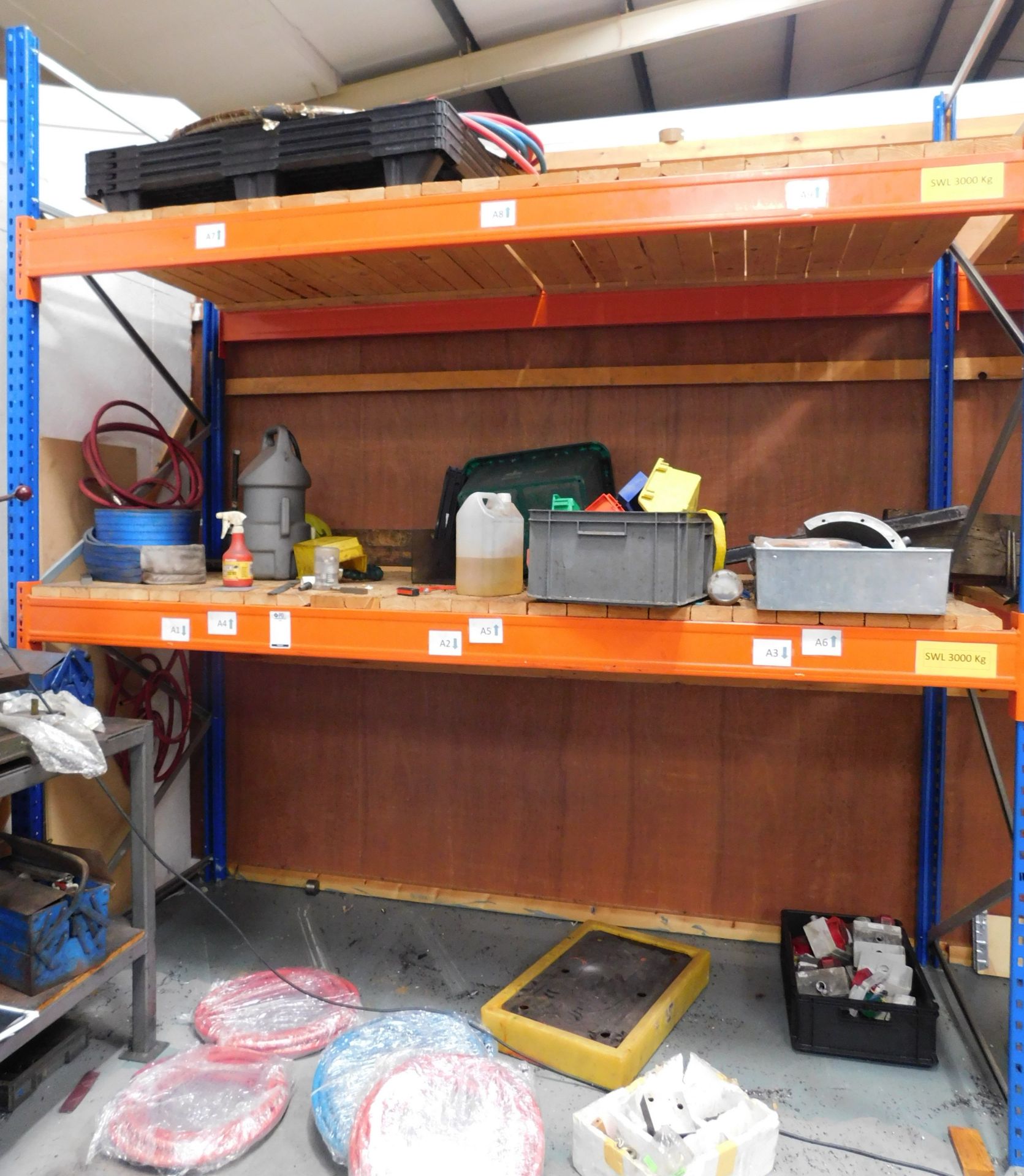 2 Bays of Boltless Pallet Racking & Contents (Excluding 3rd Party Tooling)  (Located North - Image 3 of 9