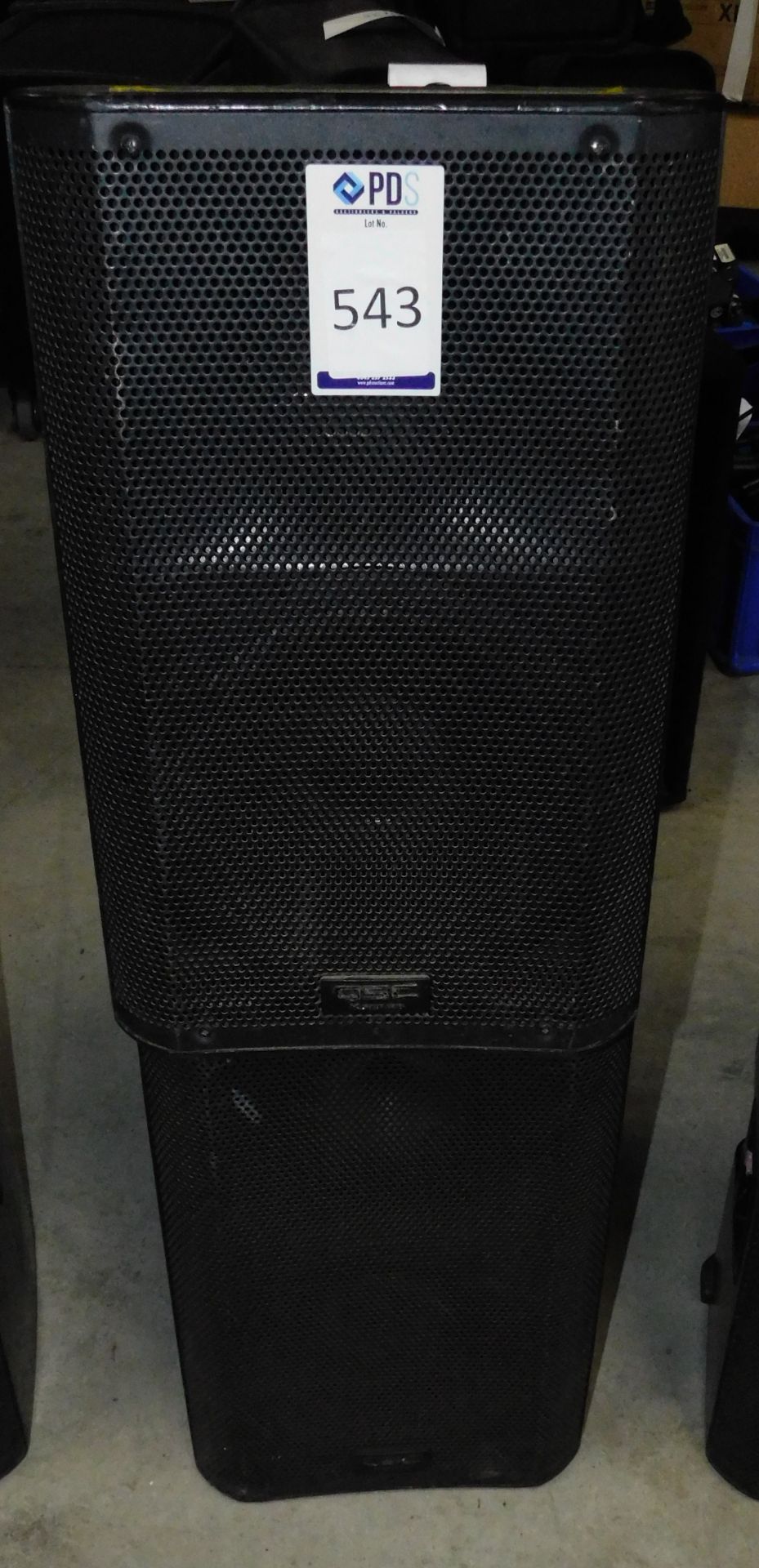 2 QSC K10 Loudspeakers (1 Marked “Faulty”) (Location: Brentwood. Please Refer to General Notes)