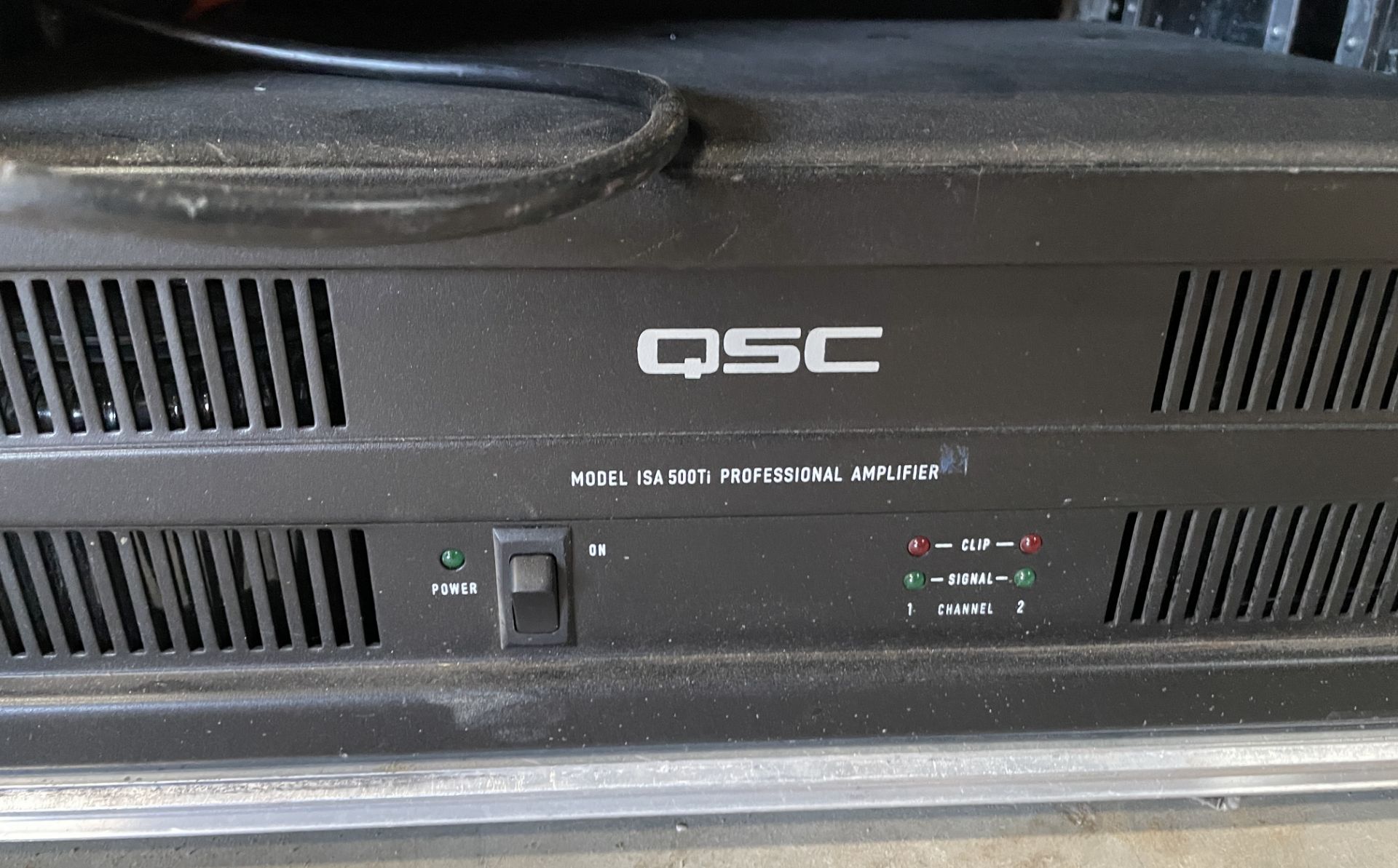 QSC Professional Amplifier, Model ISA 500 in Flight Case (Location: Brentwood. Please Refer to - Image 2 of 4