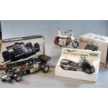 Corgi '190 J.P.S. Lotus Formula 1' in original box together with a Polistil Italian motorbike 'V7