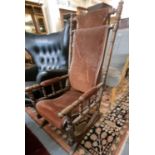 20th century American rocking armchair. (B.P. 21% + VAT)