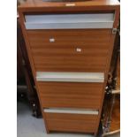 Modern three drawer filing cabinet. (B.P. 21% + VAT)