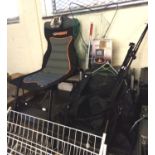 Good collection of assorted fishing tackle, to include: various reels, rods, landing nets, two