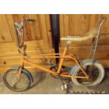 Vintage Chopper type child's bicycle, in distressed condition. (B.P. 21% + VAT)