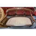 Early 20th century mahogany two seater parlour sofa. (B.P. 21% + VAT)