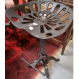Reproduction cast iron tractor stool. (B.P. 21% + VAT)