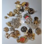 Large collection of miscellaneous army infantry cap and other badges and insignia. (41 approx) (B.P.