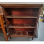 Early 20th century mahogany three tier open bookcase with removeable shelves. (B.P. 21% + VAT)