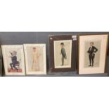 Collection of 'Vanity Fair' portrait prints, three unframed one framed, to include: 'The Music of