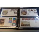 Great Britain collection of Benham First Day Covers in blue album. 1979-1995 period. (B.P. 21% +