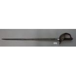 Edward VII British Army Officer's sword, reduced in length and in relic condition. (B.P. 21% + VAT)