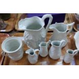 Tray of Portmeirion parian ware and British Heritage Collection items to include: various sizes of