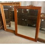 Two modern pine framed mirrors. (2) (B.P. 21% + VAT)