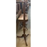 19th century mahogany torchier stand on tripod base. (B.P. 21% + VAT)