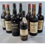 Collection of five Warre's' 1963 vintage Port together with two 'Croft' vintage Port both 1963 and