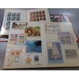 All world collection of stamp mini sheets in two stockbooks and album, 100s mint and used. (B.P. 21%