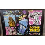 Framed furnishing picture: BBC Dr Who, marked 'Pyramid'. 62x90cm approx. Framed. (B.P. 21% + VAT)