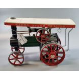 A Mamod live steam model traction engine/steam tractor in good condition. (B.P. 21% + VAT)