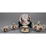 Masons patent ironstone Mandalay pattern miniature childs tea for one set, comprising: cup saucer