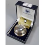 Queen Elizabeth II Golden Jubilee 1952-2002 Sterling silver desk/paperweight in original box. (B.
