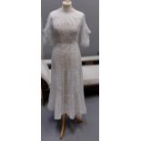 Early 20th Century (probably Edwardian) vintage lady's dress or under dress in cotton with