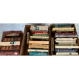 Three boxes of hardback books, various to include: 'The Horse in Health and Disease' Volumes I & II,