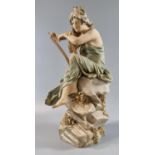 Royal Dux porcelain figure of 'Lorelei (Loreley)'. 31cm high approx. (B.P. 21% + VAT)