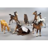 Collection of Beswick foals to include: Palomino, Grey Arab etc. (7) (B.P. 21% + VAT)