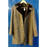 Vintage, probably 1970s faux sheepskin jacket by 'Heatona', suede outer and faux fur lining. (B.P.